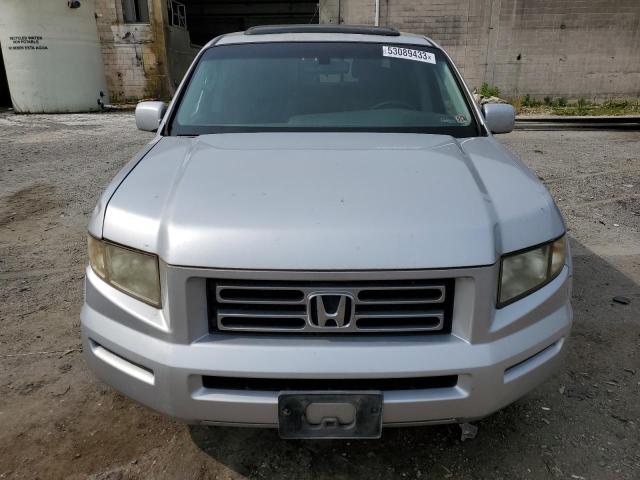 2HJYK16577H513754 - 2007 HONDA RIDGELINE RTL SILVER photo 5