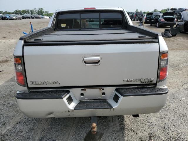 2HJYK16577H513754 - 2007 HONDA RIDGELINE RTL SILVER photo 6