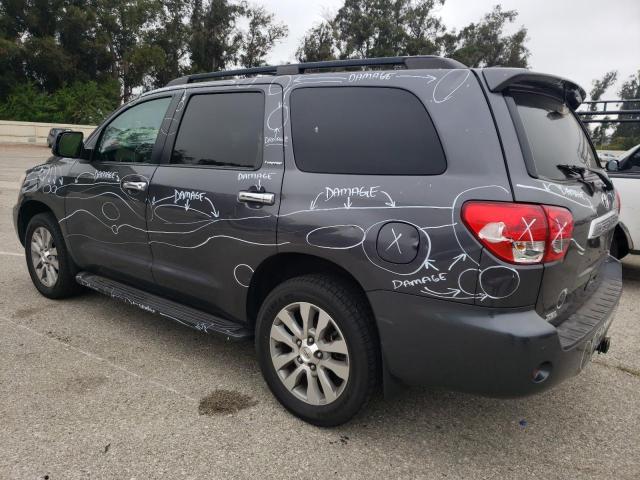 5TDKY5G17DS049244 - 2013 TOYOTA SEQUOIA LIMITED GRAY photo 2