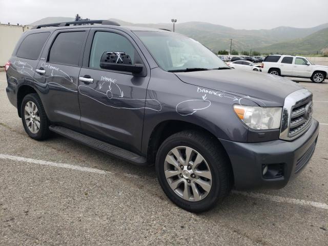 5TDKY5G17DS049244 - 2013 TOYOTA SEQUOIA LIMITED GRAY photo 4
