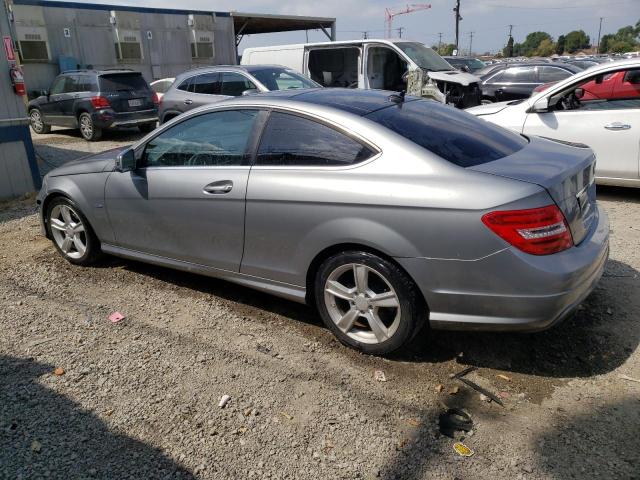 WDDGJ4HB2CF769082 - 2012 MERCEDES-BENZ C 250 SILVER photo 2