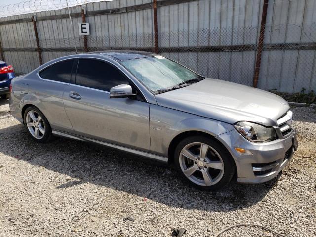 WDDGJ4HB2CF769082 - 2012 MERCEDES-BENZ C 250 SILVER photo 4