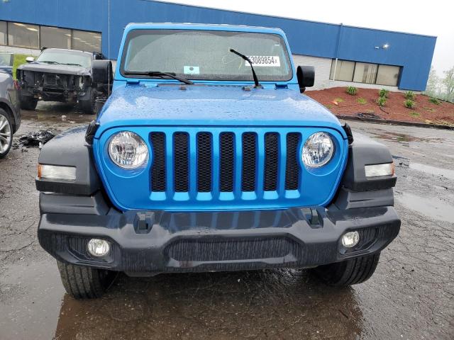 1C4HJXAG8MW840955 - 2021 JEEP WRANGLER SPORT BLUE photo 5