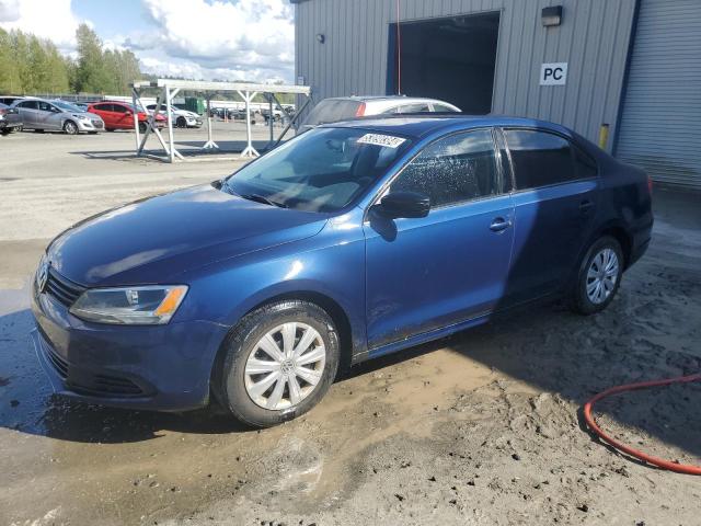 3VW2K7AJ6DM305991 - 2013 VOLKSWAGEN JETTA BASE BLUE photo 1