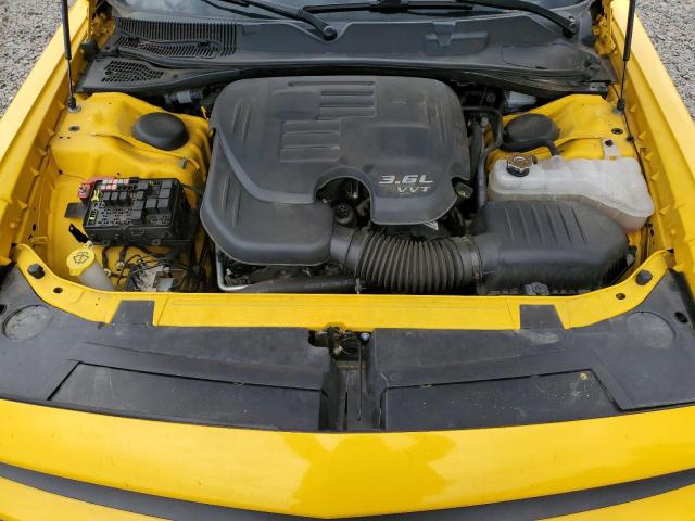 2C3CDZAG4HH527598 - 2017 DODGE CHALLENGER SXT YELLOW photo 11