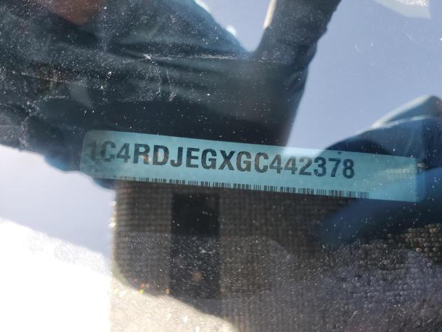 1C4RDJEGXGC442378 - 2016 DODGE DURANGO CITADEL BLACK photo 14