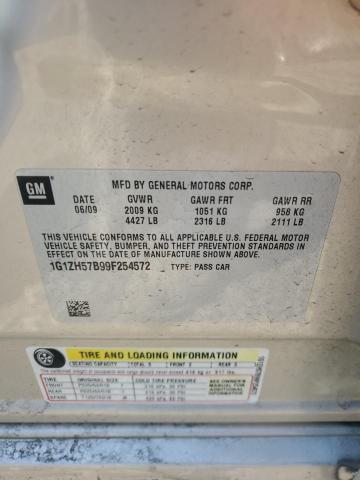 1G1ZH57B99F254572 - 2009 CHEVROLET MALIBU 1LT 棕色 照片 12