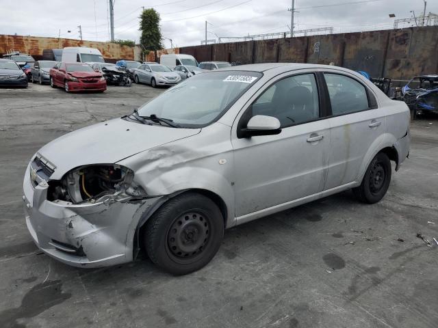 KL1TD56648B013108 - 2008 CHEVROLET AVEO BASE SILVER photo 1