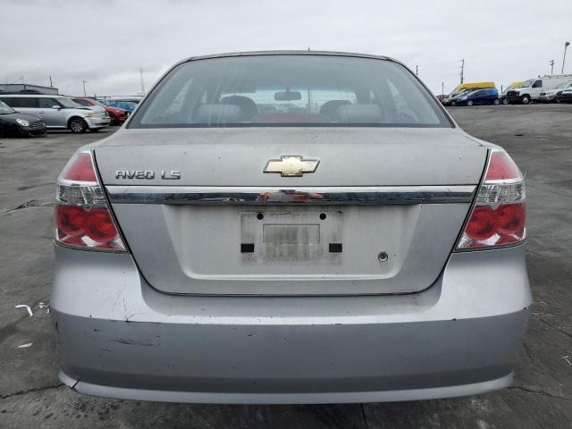 KL1TD56648B013108 - 2008 CHEVROLET AVEO BASE SILVER photo 6