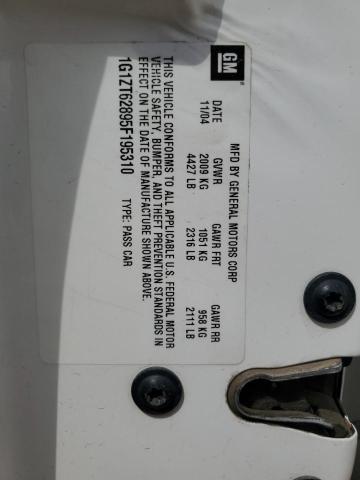 1G1ZT62895F195310 - 2005 CHEVROLET MALIBU MAXX LS თეთრი ფოტო 12