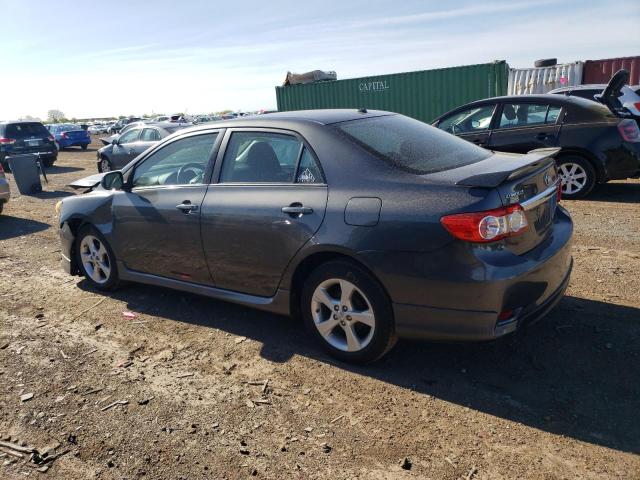 2T1BU4EE7BC618482 - 2011 TOYOTA COROLLA BASE GRAY photo 2