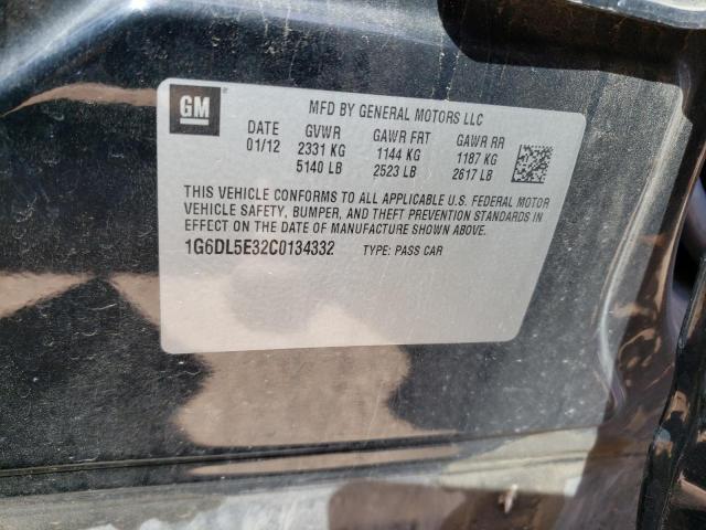 1G6DL5E32C0134332 - 2012 CADILLAC CTS PERFORMANCE COLLECTION Siyah fotoğraf 12