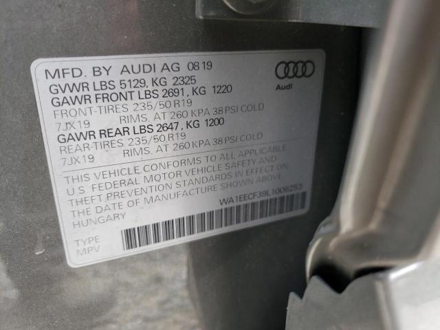 WA1EECF39L1006253 - 2020 AUDI Q3 PREMIUM PLUS S-LINE GRAY photo 13