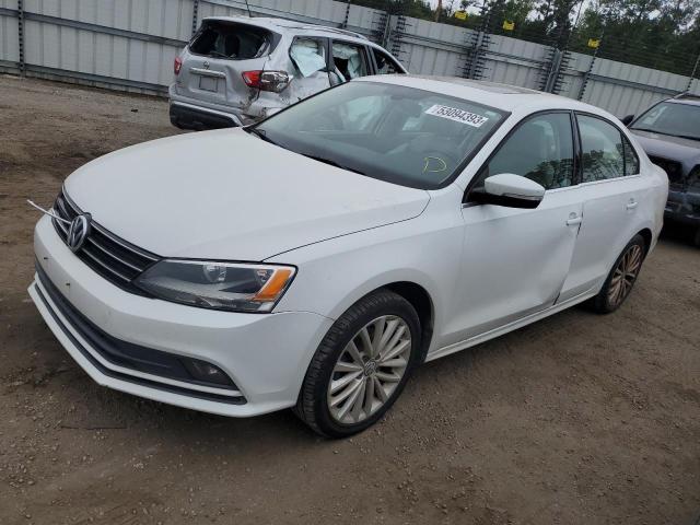 3VWL07AJ6GM226948 - 2016 VOLKSWAGEN JETTA SEL WHITE photo 1