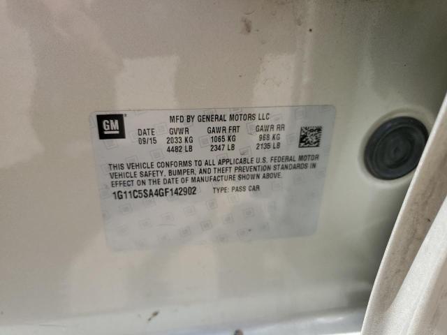 1G11C5SA4GF142902 - 2016 CHEVROLET MALIBU LIM LT Бежевый фото 12