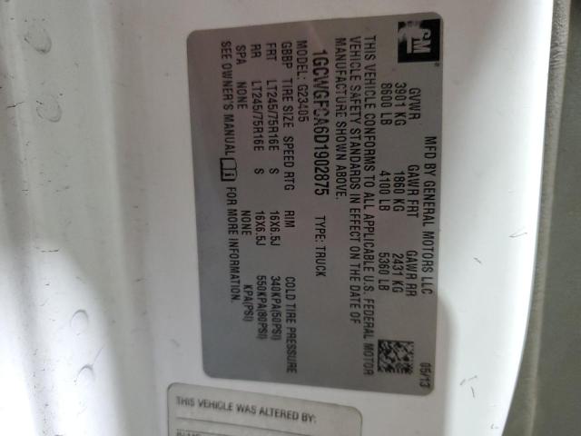 1GCWGFCA6D1902875 - 2013 CHEVROLET EXPRESS G2 白色 照片 13