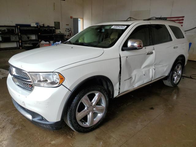 1D4SE5GT6BC693121 - 2011 DODGE DURANGO CITADEL WHITE photo 1