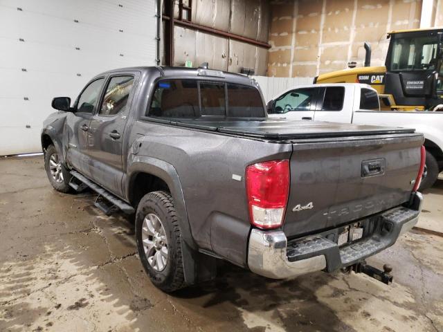 5TFCZ5AN2HX076039 - 2017 TOYOTA TACOMA DOUBLE CAB CHARCOAL photo 3