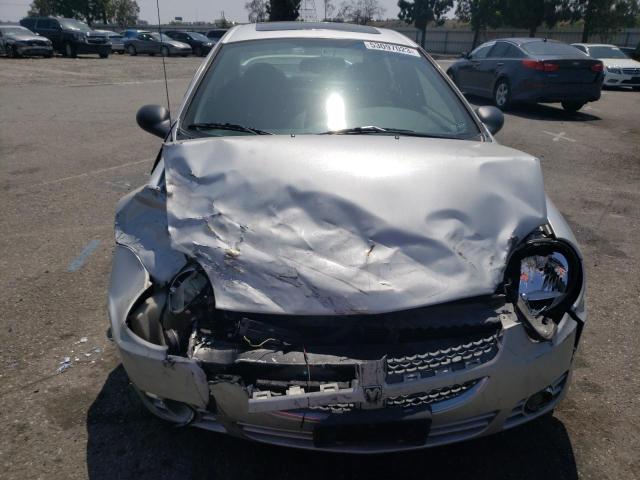 1B3ES56C85D233690 - 2005 DODGE NEON SXT SILVER photo 5