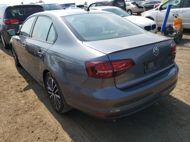 3VWD17AJ6GM371103 - 2016 VOLKSWAGEN JETTA SPORT GRAY photo 3