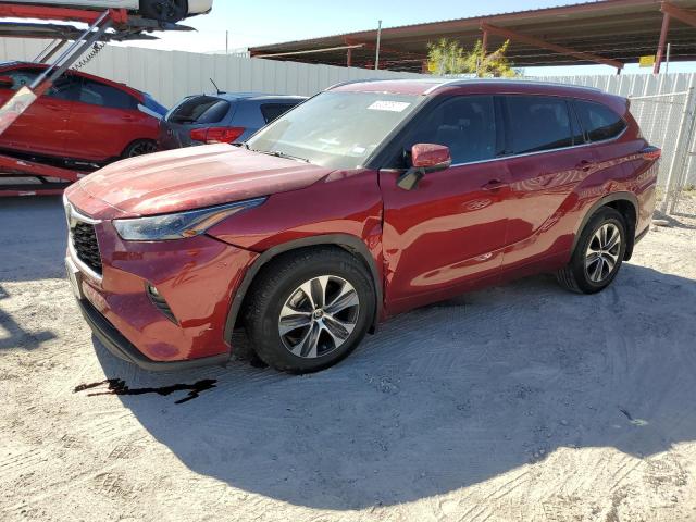 5TDGZRAH0NS098903 - 2022 TOYOTA HIGHLANDER XLE RED photo 1