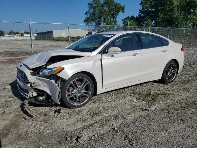 3FA6P0K93DR271227 - 2013 FORD FUSION TITANIUM WHITE photo 1