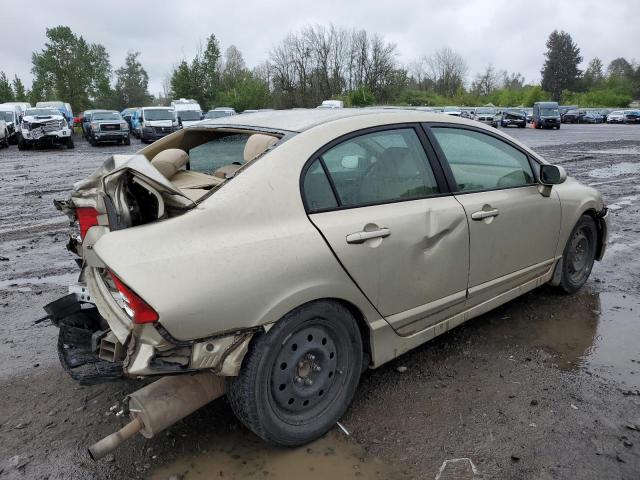 1HGFA16567L031845 - 2007 HONDA CIVIC LX GOLD photo 3