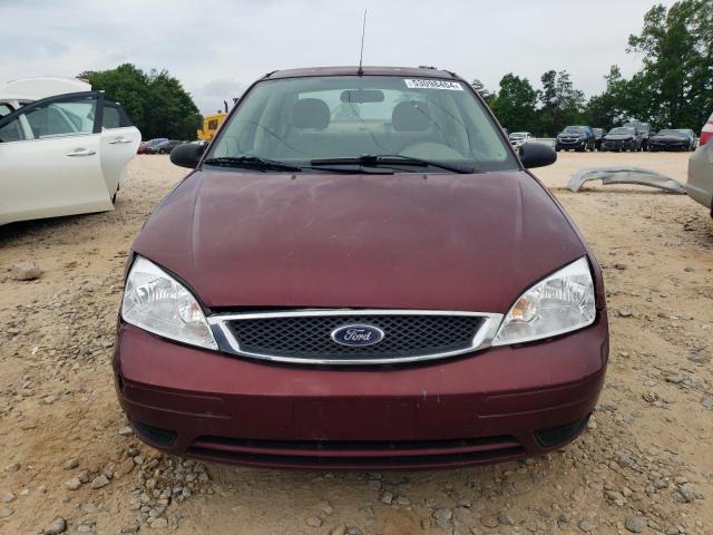 1FAHP34N57W274488 - 2007 FORD FOCUS ZX4 BURGUNDY photo 5