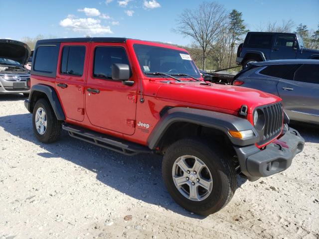 1C4HJXDG8JW103214 - 2018 JEEP WRANGLER U SPORT RED photo 4