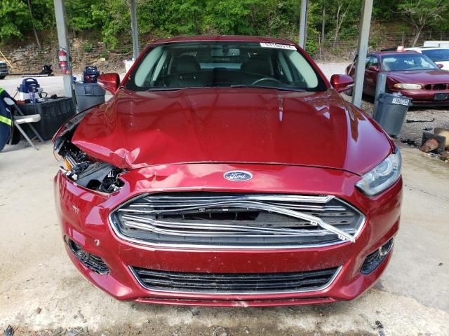 3FA6P0K95ER302009 - 2014 FORD FUSION TITANIUM RED photo 5