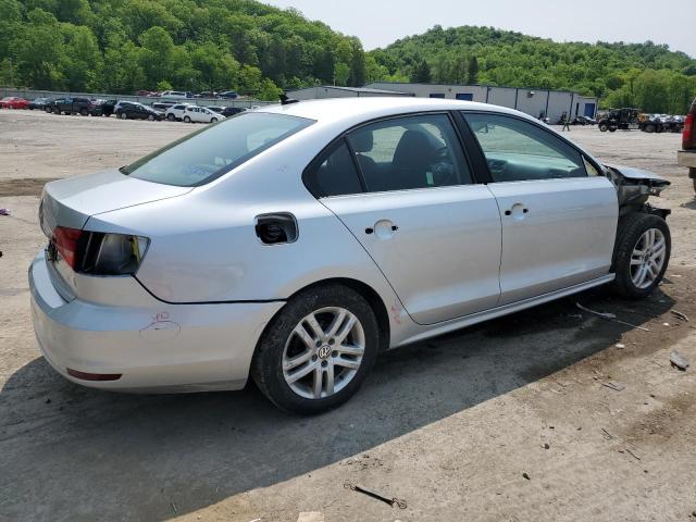 3VW2K7AJ2FM244142 - 2015 VOLKSWAGEN JETTA BASE ვერცხლისფერი ფოტო 3
