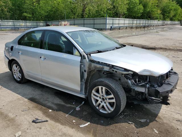 3VW2K7AJ2FM244142 - 2015 VOLKSWAGEN JETTA BASE ვერცხლისფერი ფოტო 4