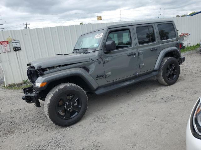 1C4HJXEN5PW613400 - 2023 JEEP WRANGLER SAHARA GRAY photo 1