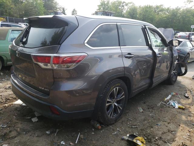 5TDJKRFHXGS256654 - 2016 TOYOTA HIGHLANDER XLE Boz foto 3