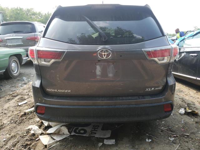 5TDJKRFHXGS256654 - 2016 TOYOTA HIGHLANDER XLE Boz foto 6
