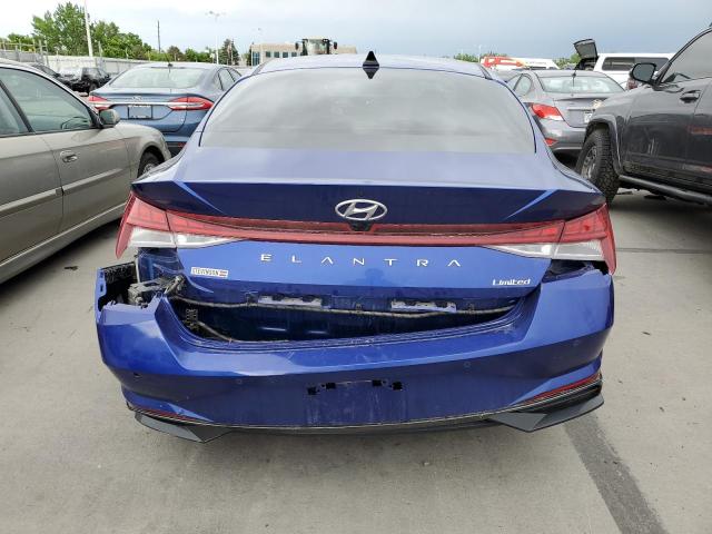 KMHLP4AG8PU382840 - 2023 HYUNDAI ELANTRA LIMITED BLUE photo 6