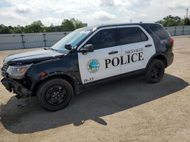 1FM5K8AR3JGA72908 - 2018 FORD EXPLORER POLICE INTERCEPTOR TWO TONE photo 1