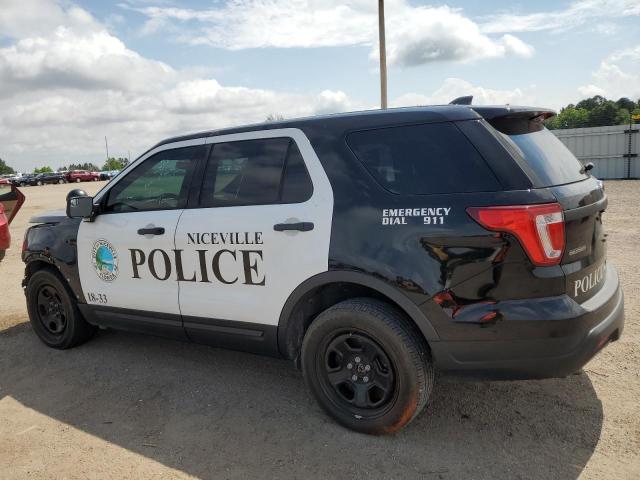 1FM5K8AR3JGA72908 - 2018 FORD EXPLORER POLICE INTERCEPTOR TWO TONE photo 2