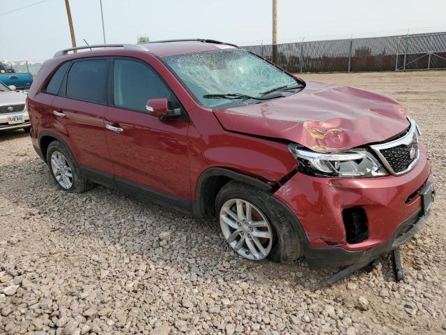 5XYKT3A66EG512318 - 2014 KIA SORENTO LX RED photo 4