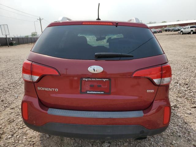 5XYKT3A66EG512318 - 2014 KIA SORENTO LX RED photo 6