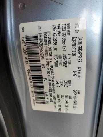 1A4GP45R76B632395 - 2006 CHRYSLER TOWN & COU ვერცხლისფერი ფოტო 12