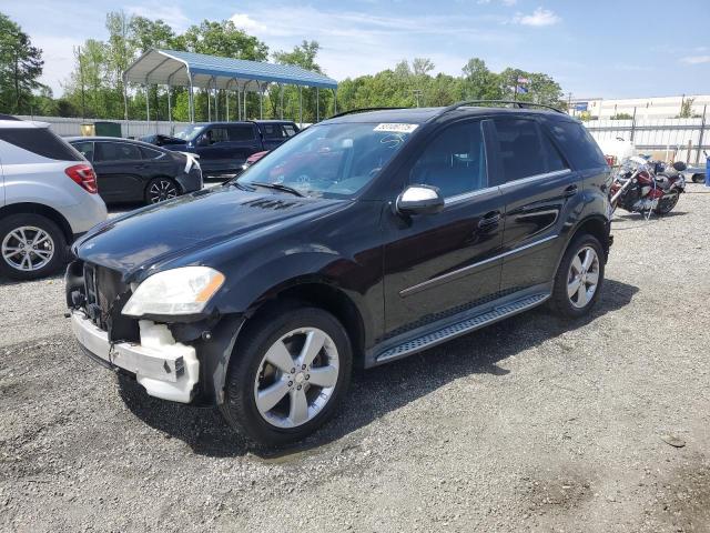 4JGBB8GB9AA599903 - 2010 MERCEDES-BENZ ML 350 4MATIC BLACK photo 1