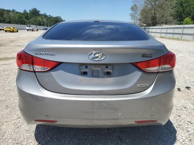 KMHDH4AE0CU475166 - 2012 HYUNDAI ELANTRA GLS GRAY photo 6