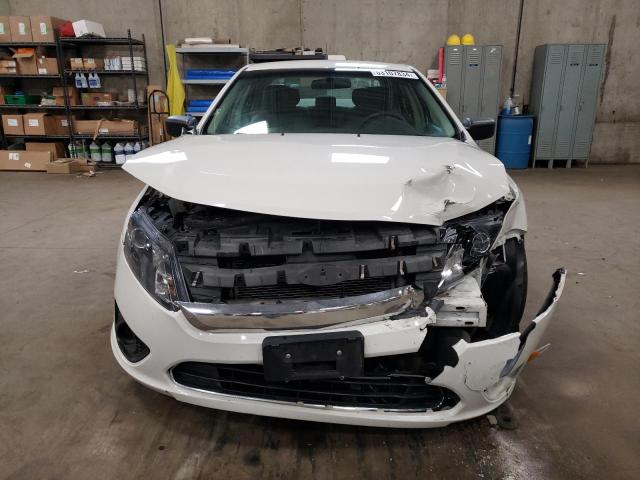 3FAHP0GA6CR137578 - 2012 FORD FUSION S WHITE photo 5