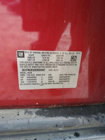 3GYFNCE32ES560497 - 2014 CADILLAC SRX PERFORMANCE COLLECTION BURGUNDY photo 13