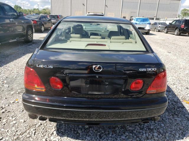 JT8BD69SX40199504 - 2004 LEXUS GS 300 BLACK photo 6