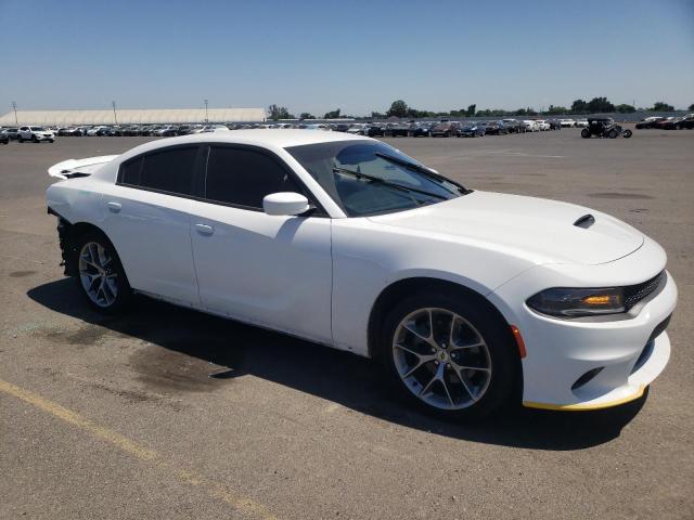 2C3CDXHG5MH666949 - 2021 DODGE CHARGER GT WHITE photo 4