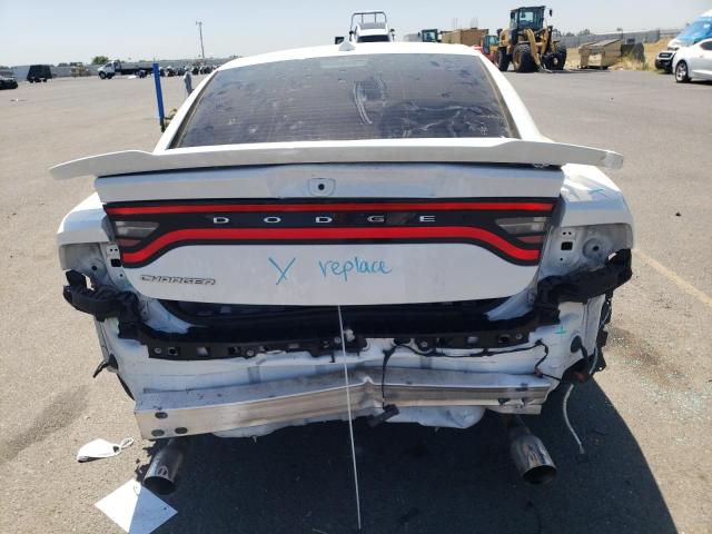 2C3CDXHG5MH666949 - 2021 DODGE CHARGER GT WHITE photo 6