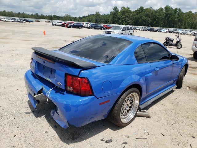 1FAFP42R14F206414 - 2004 FORD MUSTANG MACH I BLUE photo 4
