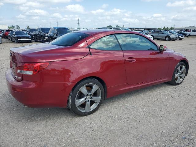 JTHFE2C22A2502498 - 2010 LEXUS IS 350 RED photo 3